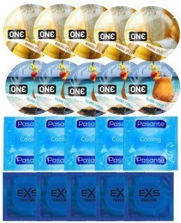 Набір 20 шт ONE Banana Split + ONE Island Punch + Pasante Cooling + EXS Cooling SOS7218 фото