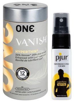Набор из 12 шт ONE Vanish + Пролонгатор pjur Superhero Spray 20 мл SOS9198 фото