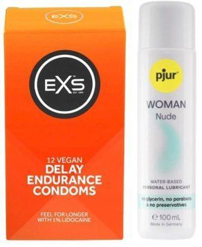 Набор EXS Delay (12 шт) + pjur Woman Nude 100 мл SOS13471 фото