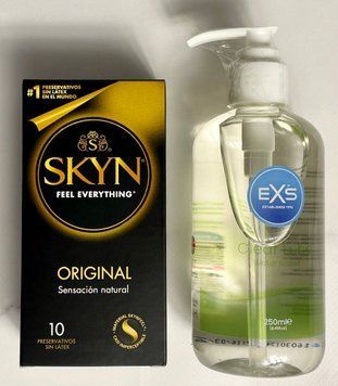 Комплект SKYN Original 10 шт + Лубрикант EXS Aloe 250 мл ( прозорий ) SOS1603 фото