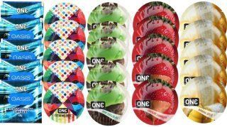 Набор из 25 шт One Oasis Premium + ONE Ribs + ONE Mint Chocolate + ONEChocolateStrawberry + ONEBanana SOS8474 фото