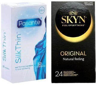 Набор с SKYN ORIGINAL 24 ШТ. + Pasante Silk Thin 12 шт SOS8096 фото
