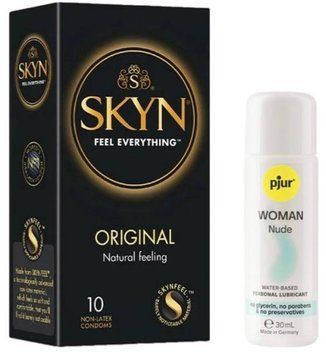 Комплект SKYN Original 10 шт + Pjur Woman Nude 30 мл SOS13221 фото