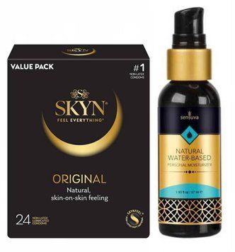 SKYN ORIGINAL 24 шт та Лубрикант Sensuva Natural Water-Based 57 мл SOS498 фото