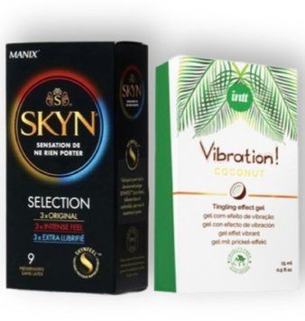 Skyn Selection 9 шт + Intt Vibration Coconut Vegan (15 мл) SOS6834 фото