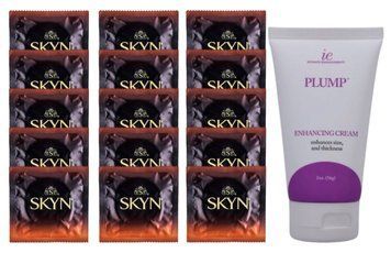 Комплект Skyn Warming 15 шт + Doc Johnson Plump Enhancing Cream For Men (56 г)  SOS14489 фото