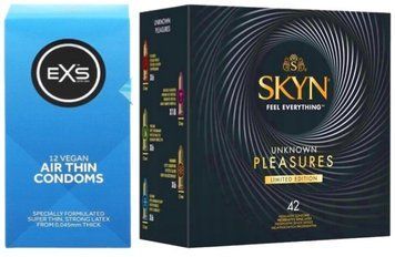Набор с SKYN Pleasures, 42 шт + EXS Air Thin 12 шт SOS7946 фото