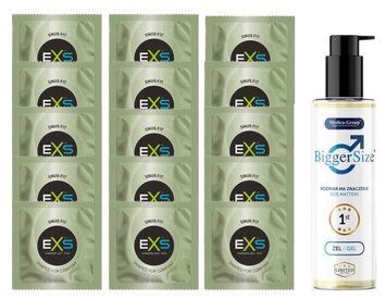 Комплект EXS Snug Fit 15 шт + Medica-Group Bigger Size, 150 мл SOS14896 фото