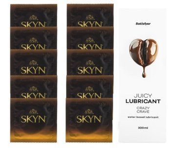 Комплект SKYN passion daiquiri 10 шт. + Лубрикант Satisfyer Juicy Lubricant Crazy Crave 300 мл SOS12619 фото