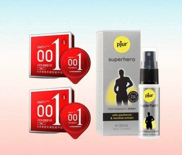 OLO Passionate Factor 6 шт та спрей pjur Superhero 20 мл SOS6342 фото