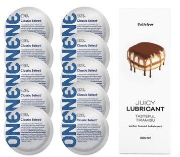 Комплект ONE Classic 10 шт. + Лубрикант Satisfyer Juicy Lubricant Tasteful Tiramisu (300 мл) SOS12317 фото