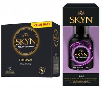Набір : SKYN ORIGINAL &ndash; 40 шт та Лубрикант Skyn All Night Long &ndash; 80 мл SOS688 фото