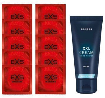 Комплект EXS Warming 10 шт + Boners Penis XXL Cream (100 мл) SOS14339 фото