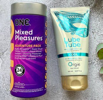 Набор ONE Mixed Pleasures (24 шт.) + Лубрикант LUBE TUBE COOL, 150 мл ORGIE SOS2353 фото