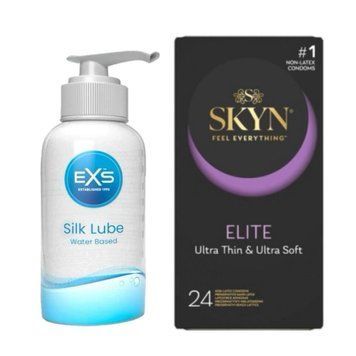 Набір Skyn Elite 24 шт + Лубрикант EXS Aloe Vera Silk Lube 250 мл SOS4343 фото