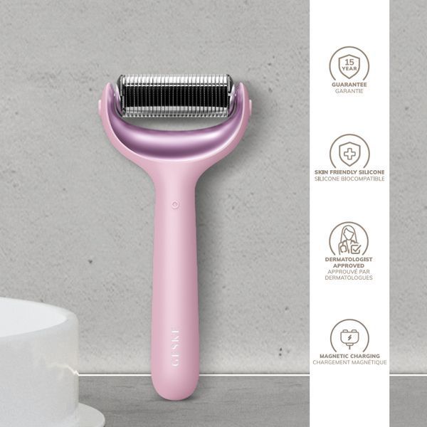 Роллер для игловой мезотерапии лица и тела GESKE MicroNeedle Face&Body Roller 9в1 pink HB0214 фото