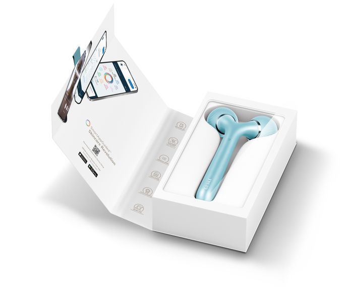 Электронный ультразвуковой ролик для лица и тела GESKE Sonic Facial&Body Roller 4в1 turquoise HB0036 фото