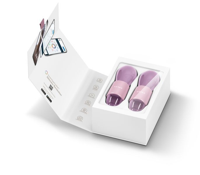 Подвійний масажер для очей GESKE Cool&Warm Duo Eye Massager 7в1 pink HB0324 фото